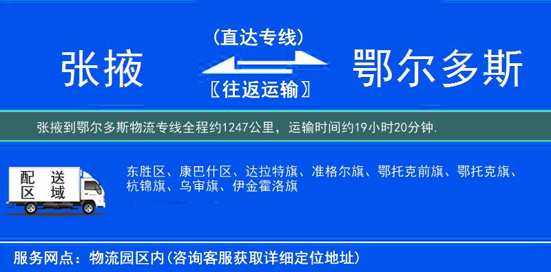 張掖到物流專線